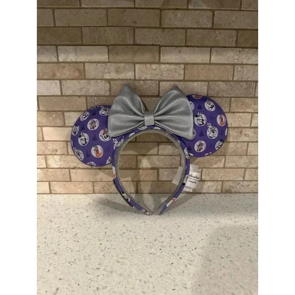 Disney Parks 2023 100th Platinum Mickey‎ Minnie Ear Headband Loungefly 124